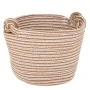 CREAM COTTON ROPE BASKET D18X18CM
