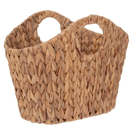 WATER HYACINTH BASKET 38X25X22 31CM