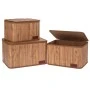 SET 3 NATURAL BAMBOO STORAGE BASKET 36X27X22 33X23X20 28X20X18CM