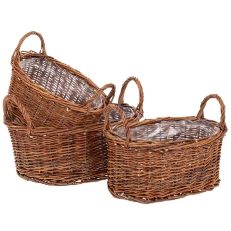 ΣΕΤ 3 ΨΑΘΙΝΑ ΦΥΣΙΚΑ ΚΑΣΠΩ 37Χ25Χ15 32X21X14 28Χ17Χ13ΕΚ ΜΕ ΝΑΥΛΟΝ