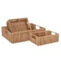 SET 3 STORAGE BASKETS 38X28X10 23X16X8CM