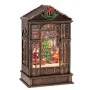 XMAS BROWN PLASTIC TV WITH LED ROTATED GLITTER 14X6.4X12.7CM.BATTERY(3XAAA)+USB