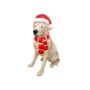 XMAS RESIN SIITING DOG WITH RED SCARF 60X30X76CM