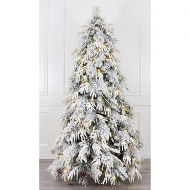 ΔΕΝΤΡΟ PRE-LIT SNOWY WONDERLAND 240ΕΚ ΜΕ 450 LED ΛΕΥΚΑ ΖΕΣΤΑ ΛΑΜΠΑΚΙΑ 8 ΠΡΟΓΡΑΜΜΑΤΩΝ
