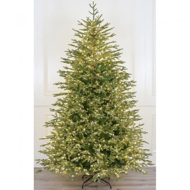 ΔΕΝΔΡΟ PRE-LIT HIGHLANDS 240ΕΚ ΜΕ 3000 MICRO LED ΛΕΥΚΑ ΖΕΣΤΑ ΛΑΜΠΑΚΙΑ  8ΠΡΟΓΡΑΜ