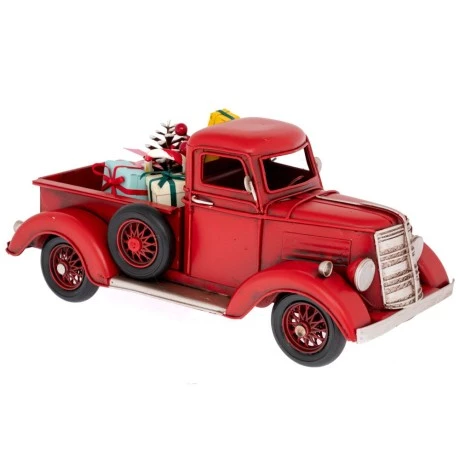 XMAS METAL RETRO TRUCK 26X12X12CM