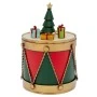XMAS METAL DRUM BOX 12X12X17CM