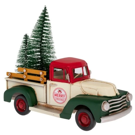 XMAS METAL RETRO TRUCK 32X14X27CM