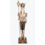 XMAS 
BEIGE BROWN POLYRESIN NUTCRACKER WITH GENERAL UNIFORM 53X46X180CM