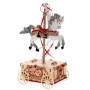 XMAS 
GOLDEN WINDING CARRIAGE WITH HORSE AND MUSIC 9,5X8,5X15,5CM