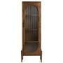 WOODEN RUSTIC SHOWCASE WITH GLASS ON THE DOOR 55X35X150CM