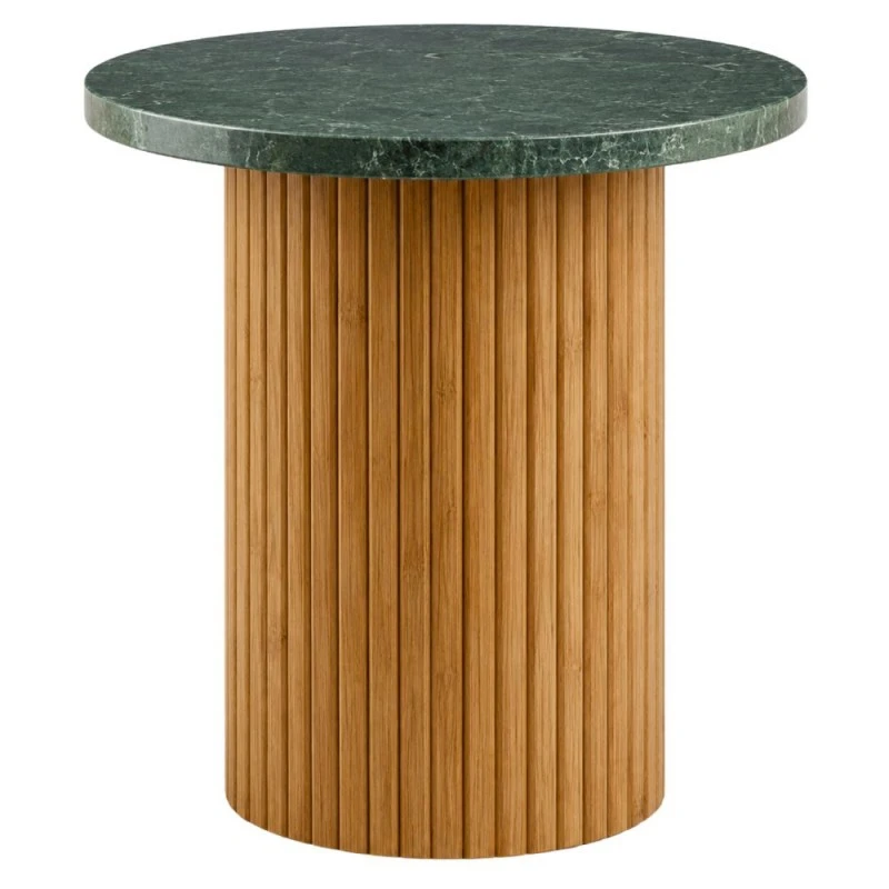 WOODEN COFFEE TABLE WITH VERAMANT SURFACE D50X38CM