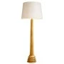 WOODEN FLOOR LAMP WITH BEIGE HAT D24X135CM