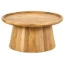 ROUND COFFE TABLE MADE OF WOOD IN NATURAL COLOR D75X50CM