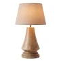 TABLE LAMP MADE OF MANGO WOOD WITH CREAM SHADE D20X40CM
