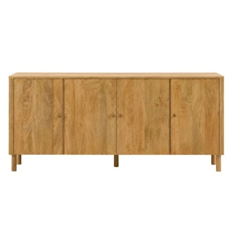 WOODEN SIDEBOARD IN NATURAL LIGHT COLOR 200X40X85CM