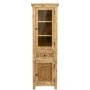 CARVED WOODEN MONASTERY SHOWCASE WITH GLASS AND CABINET 50Χ40Χ180CM