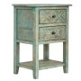 WOODEN VINTAGE BEDSIDE TABLE WITH 2 DRAWERS IN VERAMANT COLOR 45X30X65CM