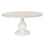 ROUND DINING TABLE MADE OF MANGO WOOD IN WHITE COLOR D120X75CM