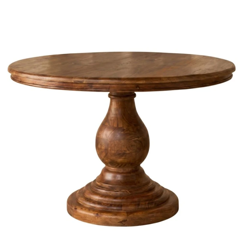 ROUND DINING TABLE MADE OF MANGO WOOD D120X76CM
