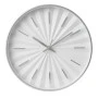 PLASTIC WALL CLOCK IN WHITE COLOR WITH GOLD DETAILS D30,5X4CM