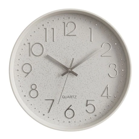 PLASTIC WALL CLOCK IN WHITE COLOR D30,5X4CM