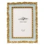GOLD  MINT GREEN EMBOSSED RESIN PHOTO FRAME 10X15CM