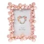 WHITE RESIN PHOTO FRAME WITH EMBOSSED FLOWERS 10X15CM