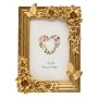 GOLD RESIN EMBOSSED BUTTERFLY PHOTO FRAME 10X15CM