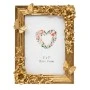 GOLD RESIN EMBOSSED BUTTERFLY PHOTO FRAME 13X18CM