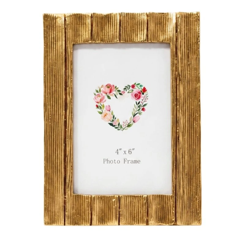 GOLD RESIN PHOTO FRAME 10X15CM