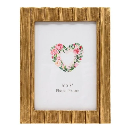 GOLD RESIN PHOTO FRAME 13X18CM