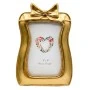 GOLD RESIN BOW PHOTO FRAME 10X15CM