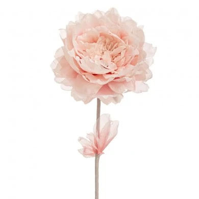 ARTIFICIAL LIGHT PINK PEONIA STEM