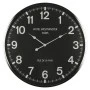 OVERSIZED SILVER AND BLACK WALL CLOCK RUE DE LA PAIX 75x6CM