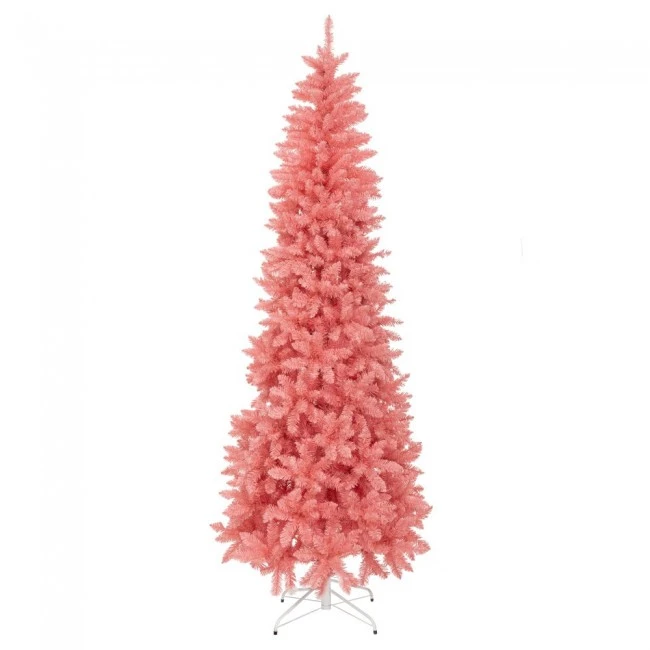 CHRISTMAS TREE PINK SLIM 150CM