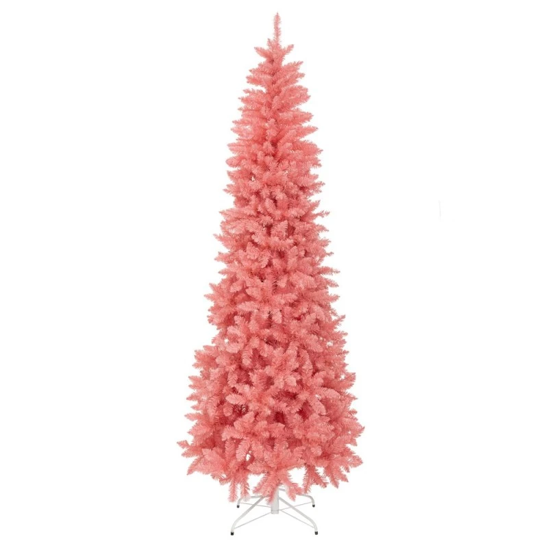 CHRISTMAS TREE PINK SLIM 240CM