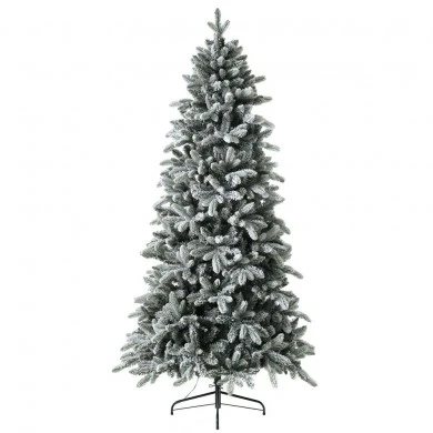 CHRISTMAS TREE SNOW WHITE 210CM WITH 370LED LIGHTS