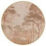 OIL PAINTING ON PRINTED LINEN PALLETE D100 CM WITH TREES