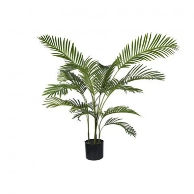 ARTIFICIAL ARECA PALM PLANT WITH 14 LEAVES 120 CM IN PLASTIC POT 15X15 CM