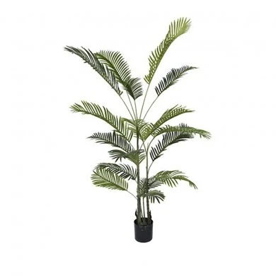 ARTIFICIAL ARECA PALM PLANT WITH 18 LEAVES 180 CM IN PLASTIC POT 17X15 CM