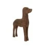 DECO BROWN WOODEN DOG FIGURE 31X8X43CM