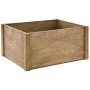 WOODEN CRATE 36X28X18CM FULLY ASSEMBLED AND DYED BROWN