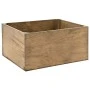 WOODEN CRATE  36X28X18CM  FULLY ASSEMBLED AND DYED BROWN