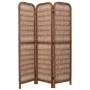 BROWN WOODEN FOLDING SCREEN X3 144Χ2,5Χ181CM