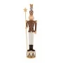 BROWN RESIN SOLDIER HOLDING STAR 9Χ10Χ46 CM