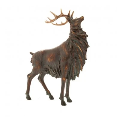 BROWN RESIN REINDEER 39X15X51CM