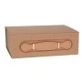 BROWN PAPER BOX WITH HANDLE 24X18X8CM