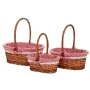 SET 3 FABRIC BASKET 35X25X14 38-30X20X12 30-25X12X10 25CM
