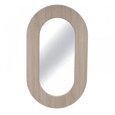 WOODEN AND METAL DECO MIRROR 50X2.2X85CM.